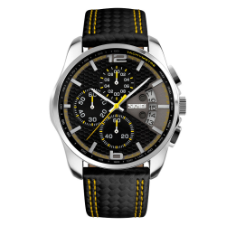 Skmei 9106YL Silver-Black-Yellow SALE