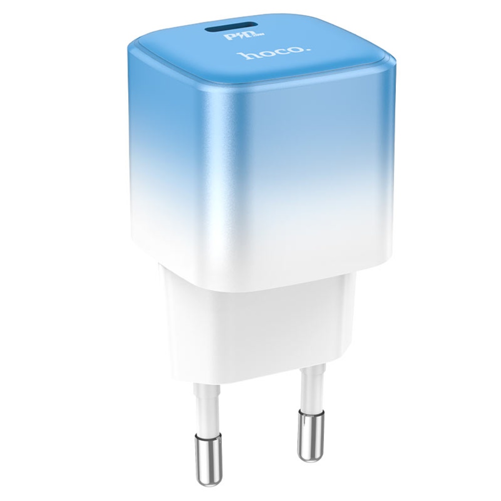 Сетевое зарядное устройство Hoco C101A Type-C PD 20W синее