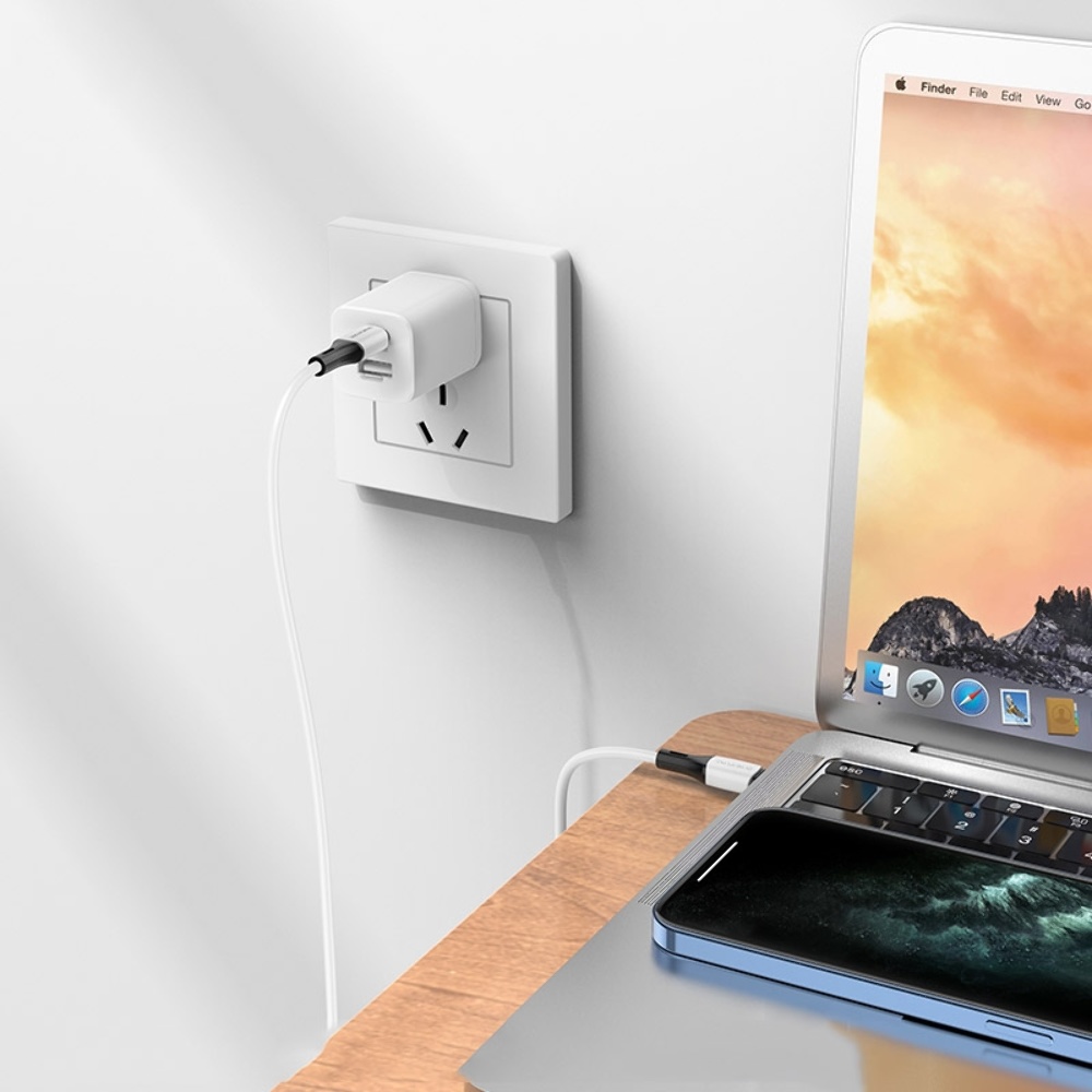 Кабель Borofone BX79 Type-C to Type-C PD 60W 1m white