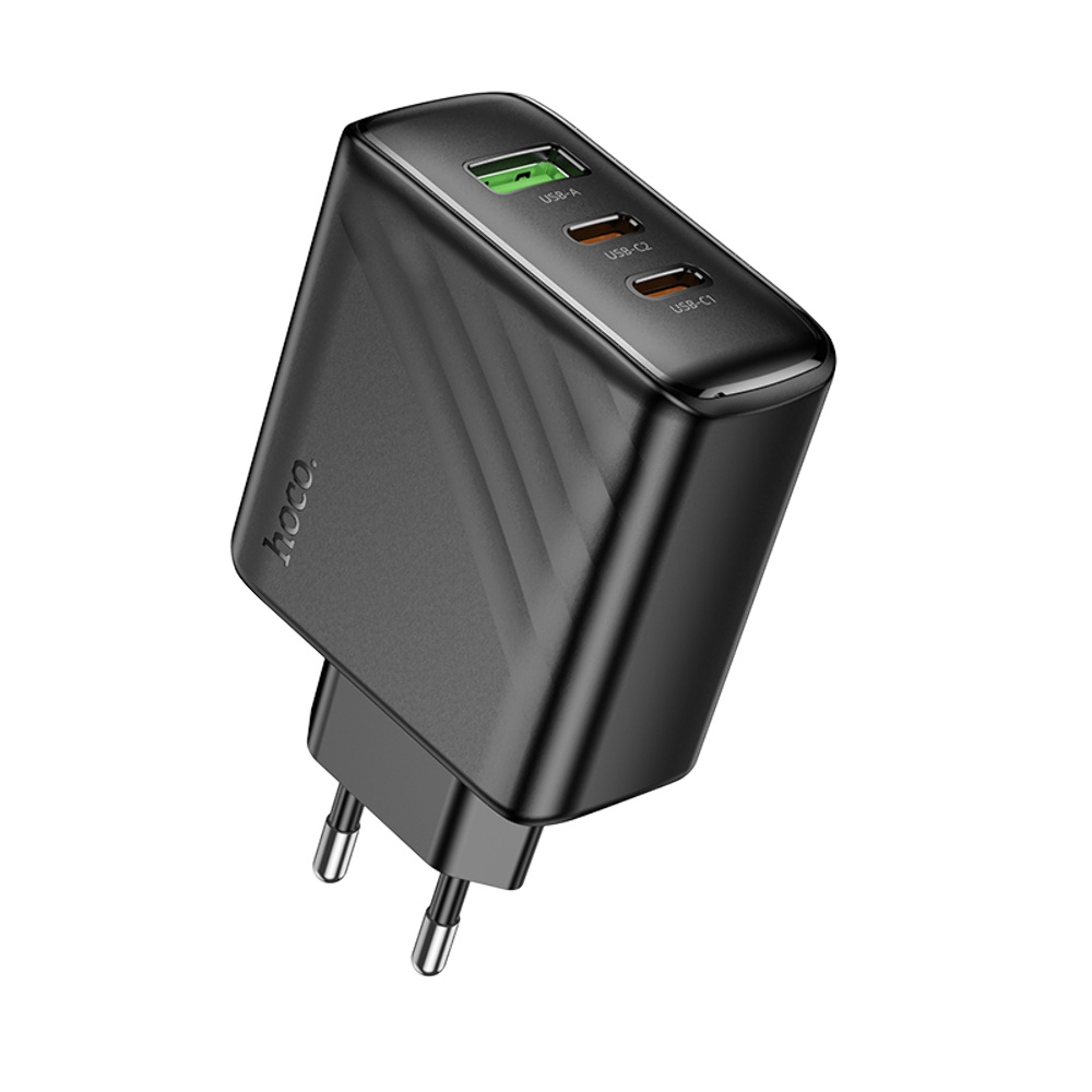 Сетевое зарядное устройство Hoco CS26A USB/ 2 Type-C PD 45W black