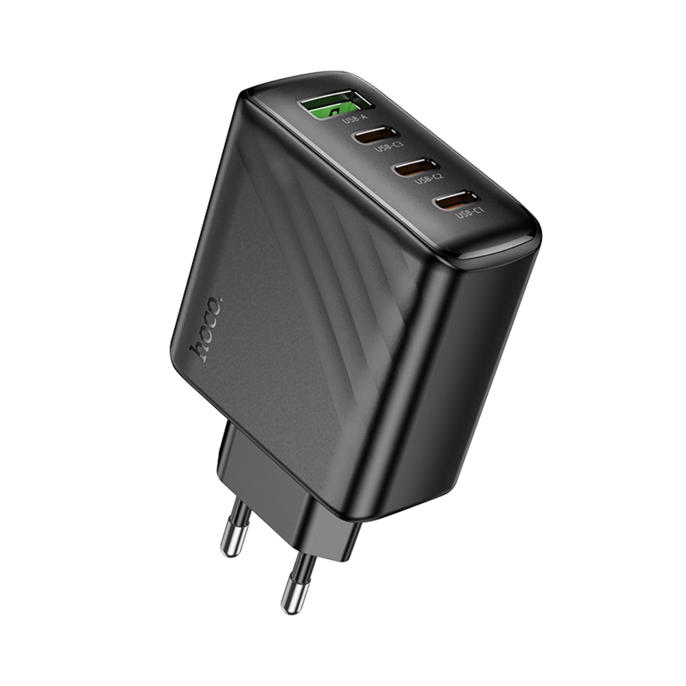 Сетевое зарядное устройство Hoco CS27A USB/ 3 Type-C PD 67W black