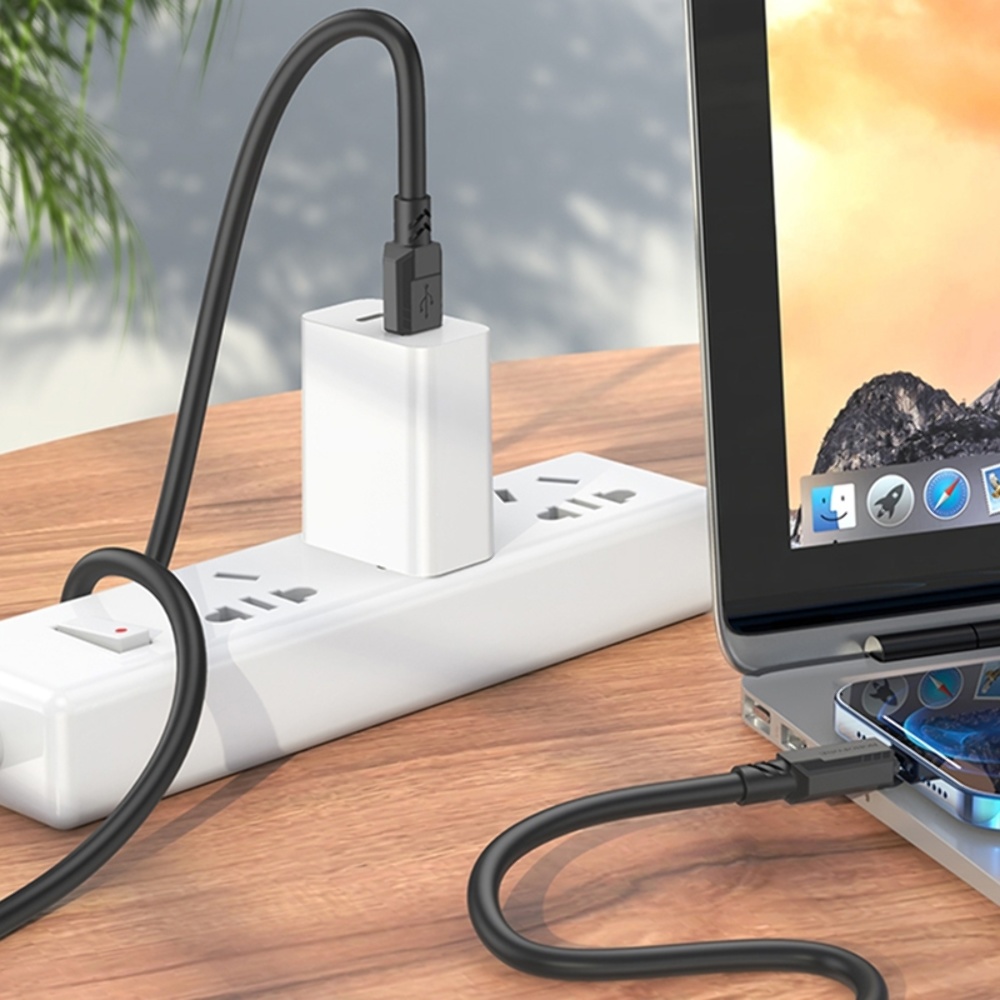 Кабель Borofone BX81 USB to Lightning 1m black