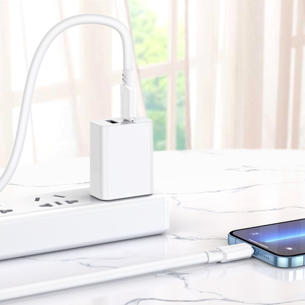 Кабель Borofone BX81 Type-C to Lightning PD 1m white