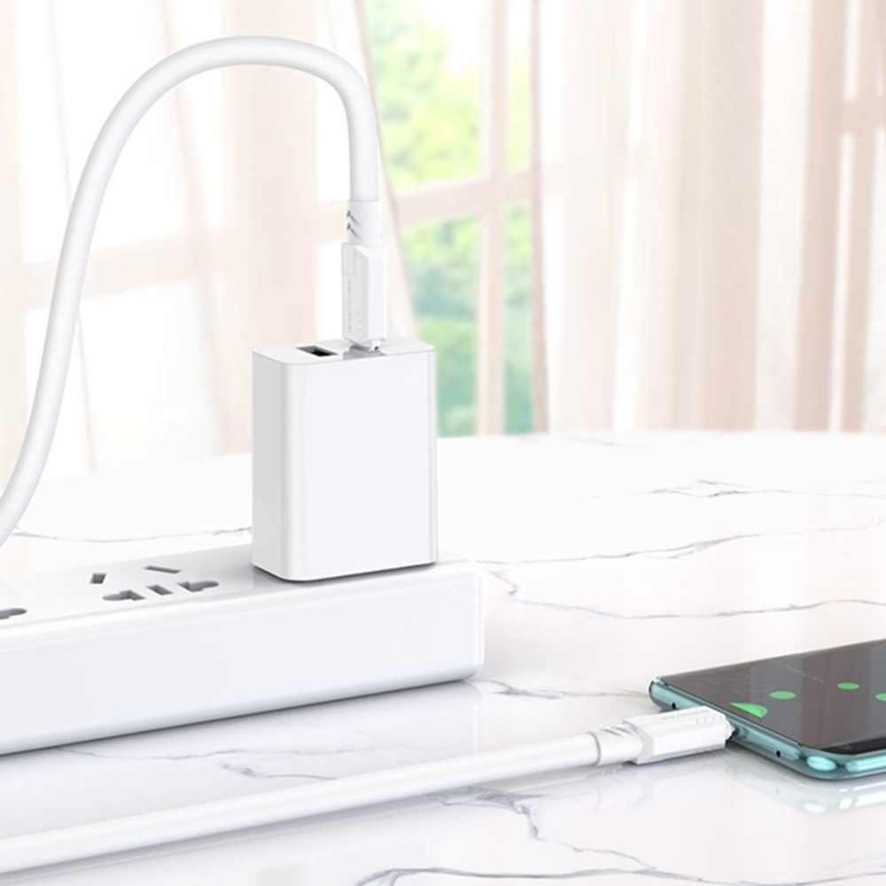 Кабель Borofone BX81 Type-C to Type-C PD 60W 1m white