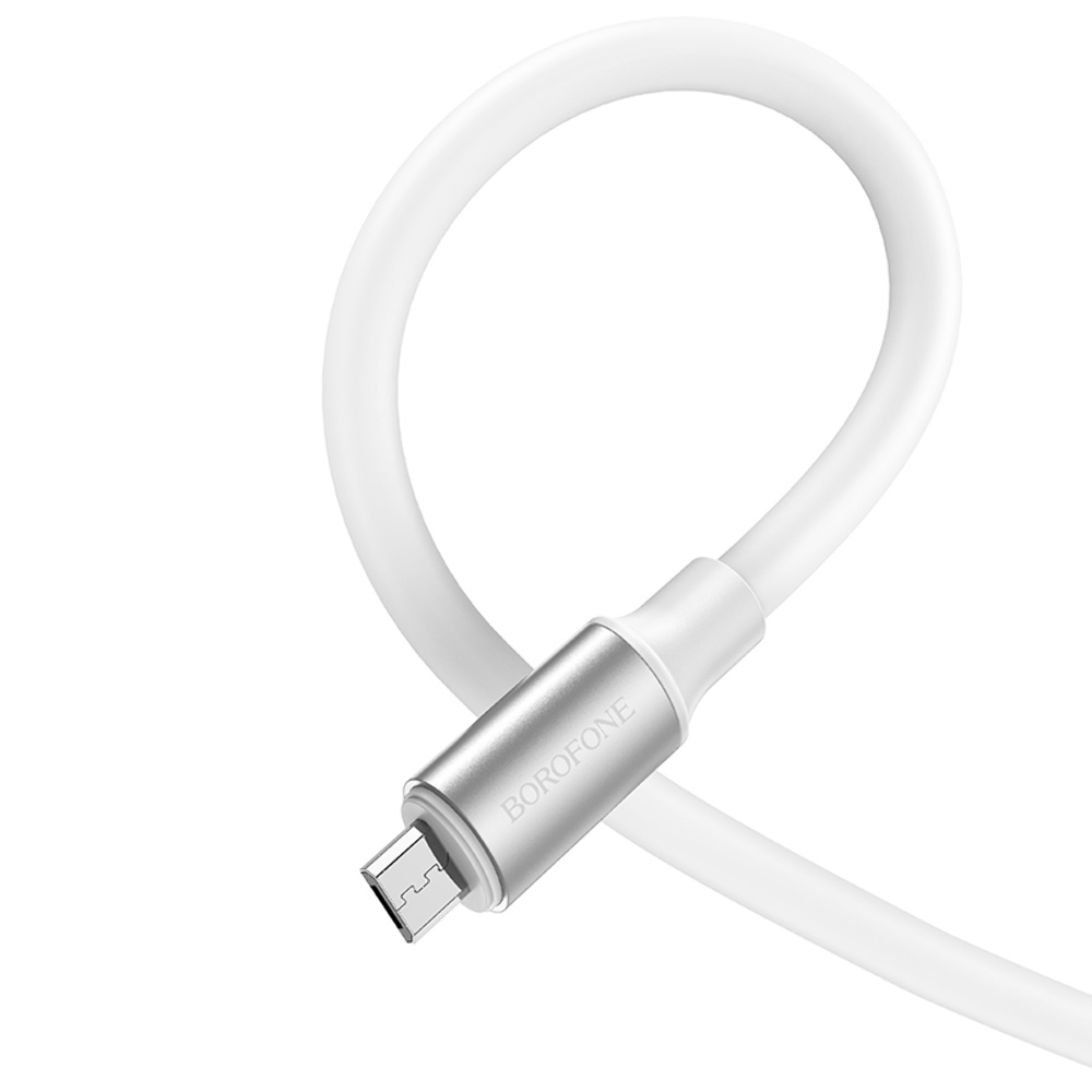 Кабель Borofone BX82 USB to MicroUSB 1m white