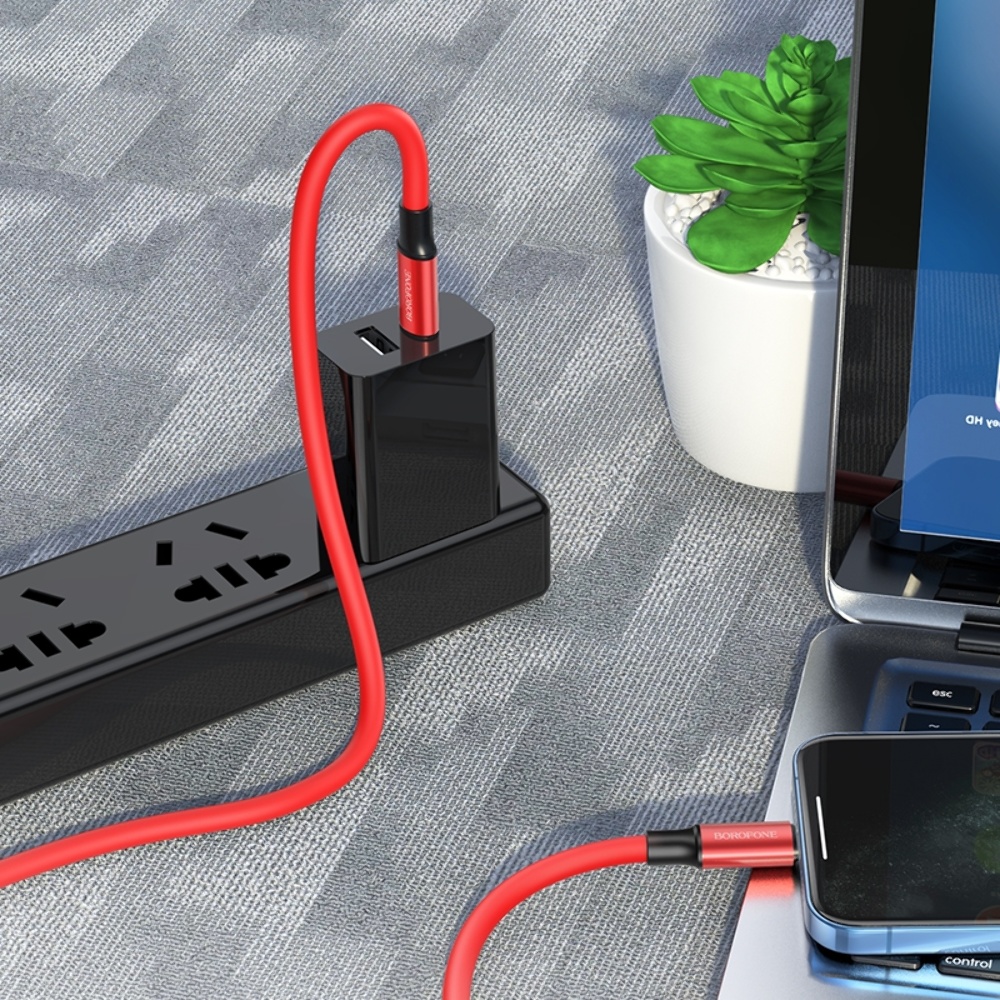Кабель Borofone BX82 Type-C to Lightning PD 1m red