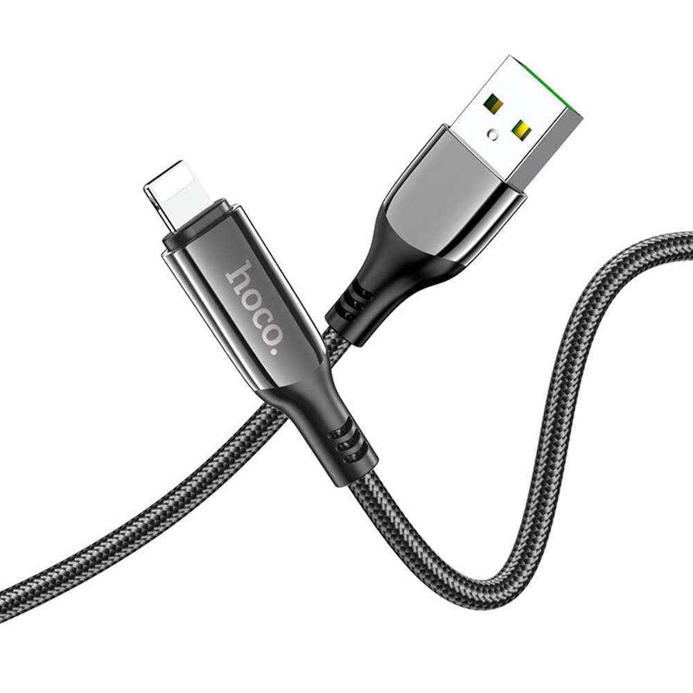 Кабель Hoco S51 с дисплеем USB to Lightning 1.2m black