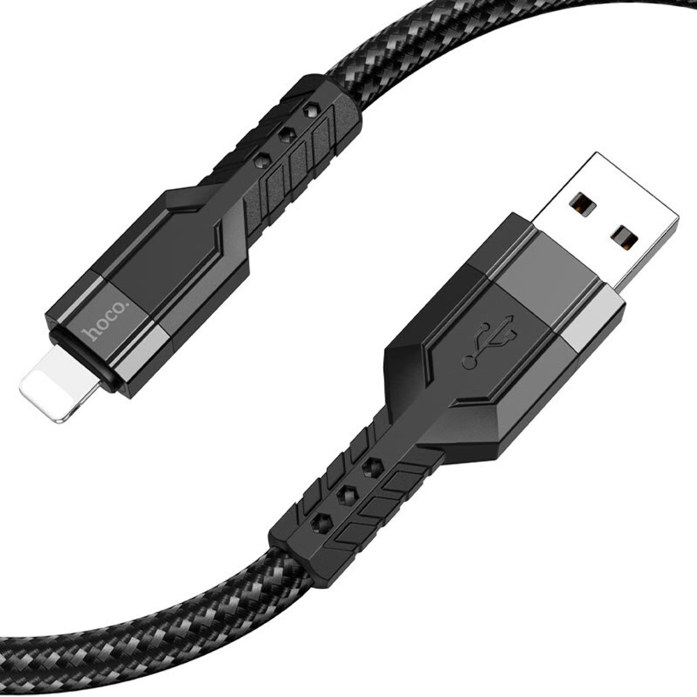 Кабель Hoco U110 USB to Lightning 1.2m black