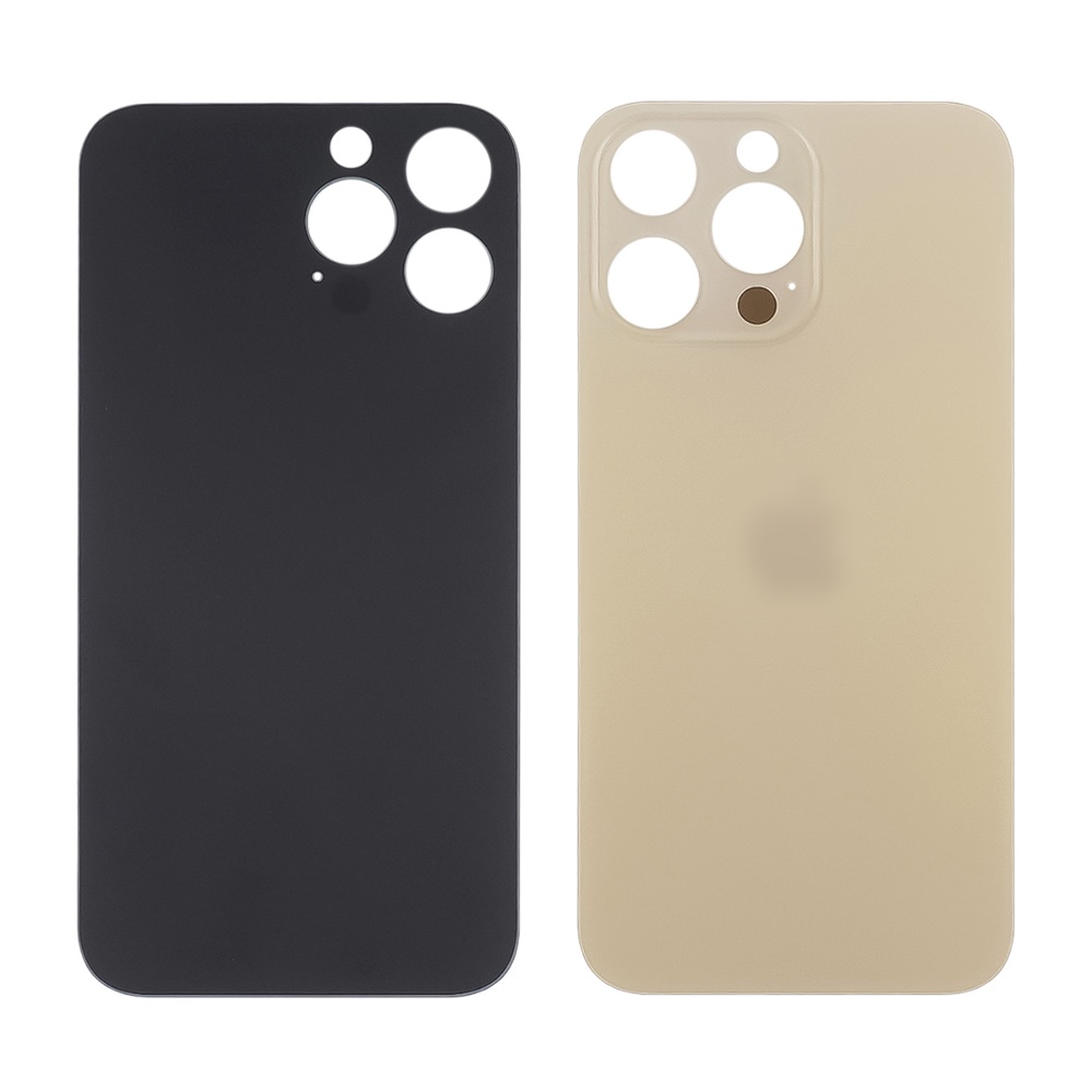 Заднее стекло корпуса для Apple iPhone 13 Pro Gold (золотое) маленький вырез под камеру