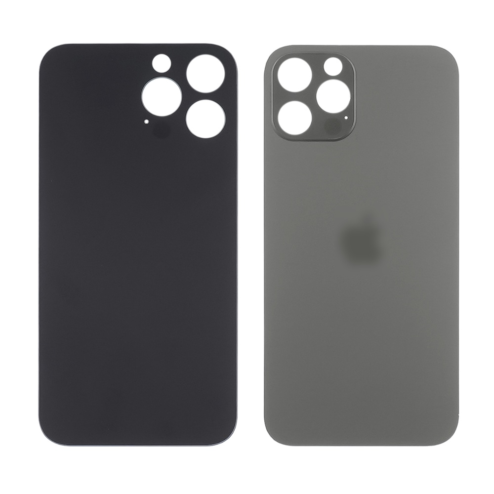 Заднее стекло корпуса для Apple iPhone 13 Pro Graphit (серое) маленький вырез под камеру