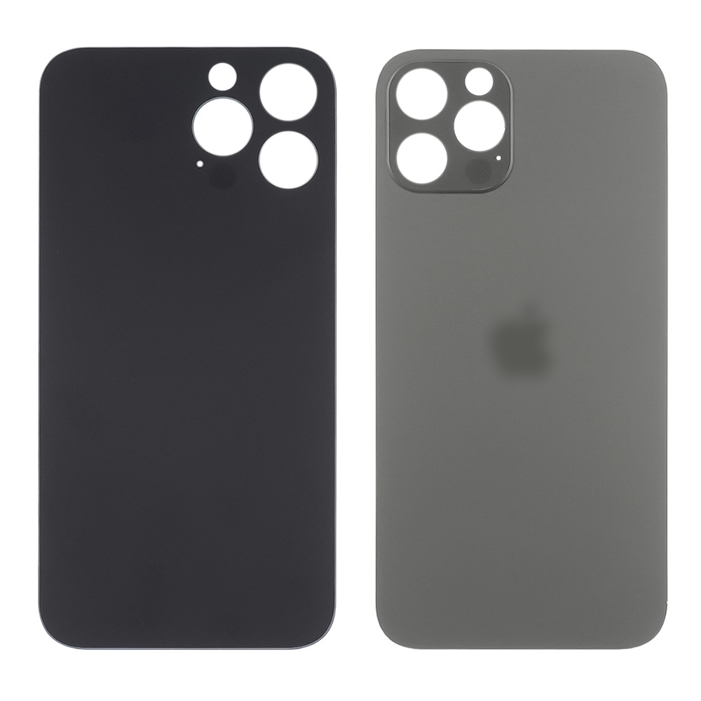 Заднее стекло корпуса для Apple iPhone 13 Pro Max Graphit (серое) маленький вырез под камеру