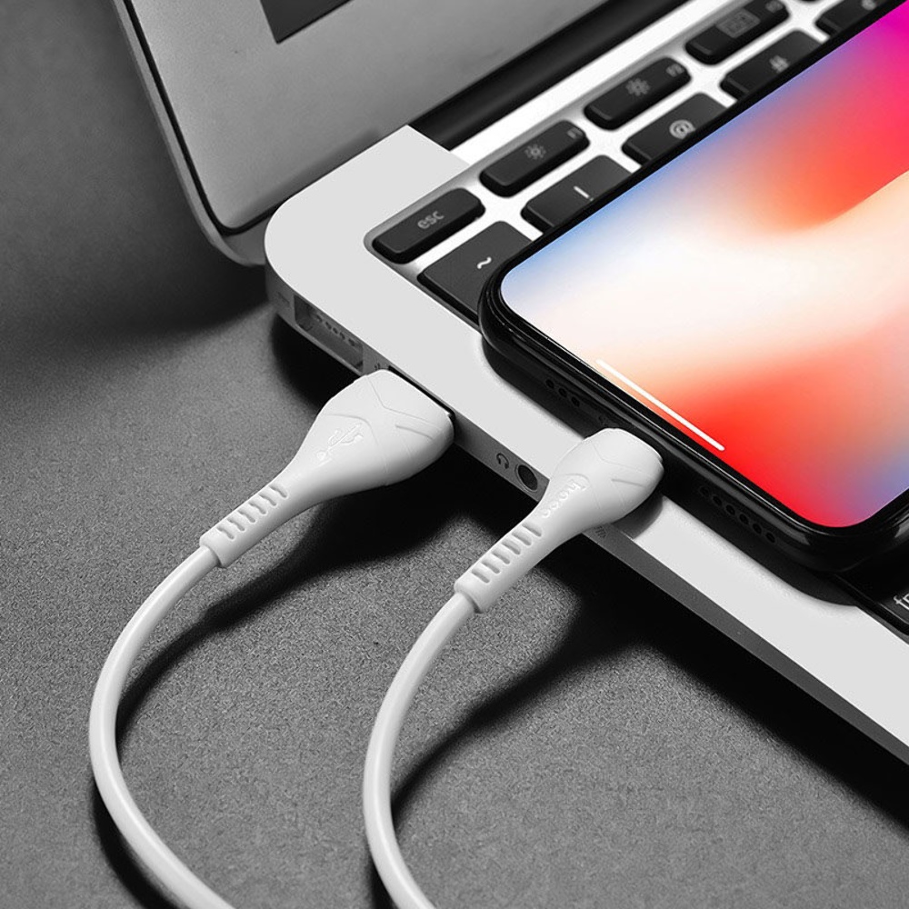 Кабель Hoco X37 USB to Lightning 1m white