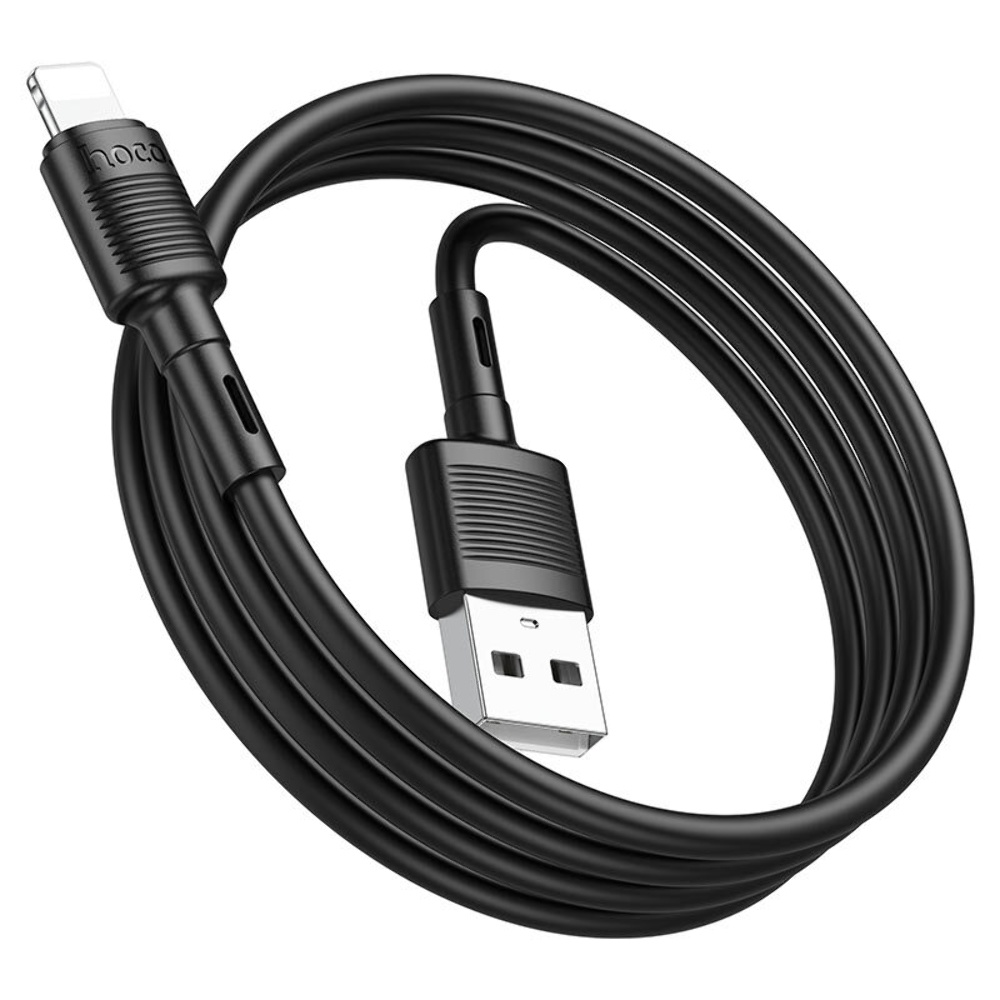 Кабель Hoco X83 USB to Lightning 1m black