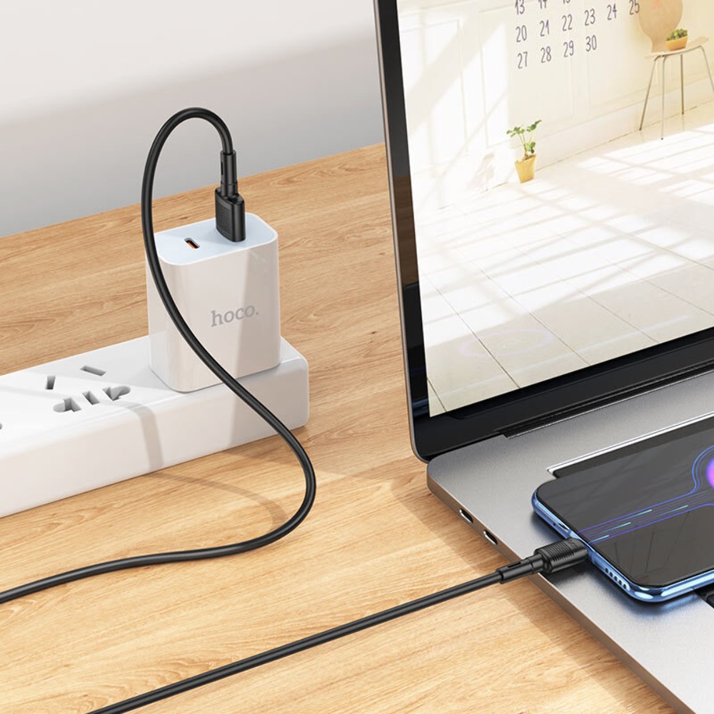 Кабель Hoco X83 USB to MicroUSB 1m black