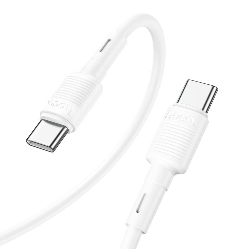 Кабель Hoco X83 Type-C to Type-C PD 60W 1m white