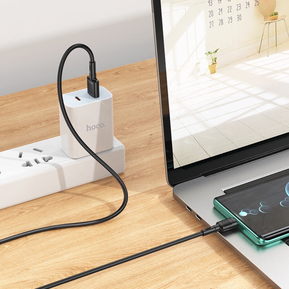 Кабель Hoco X83 USB to Type-C 1m black