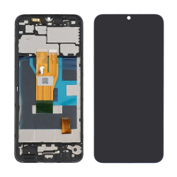Дисплей для Realme C30 с чёрным тачскрином и корпусной рамкой