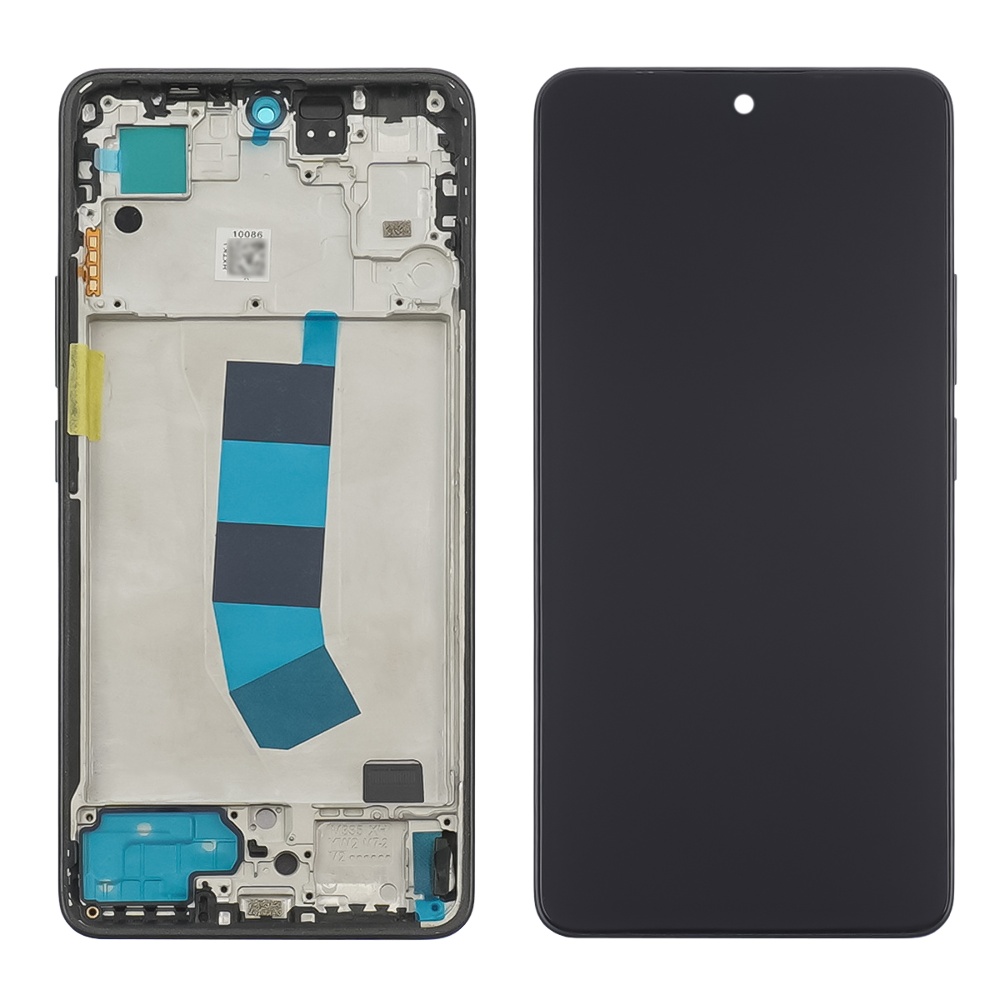 Дисплей для Xiaomi Redmi Note 13 (4G) с чёрным тачскрином и чёрной корпусной рамкой IPS