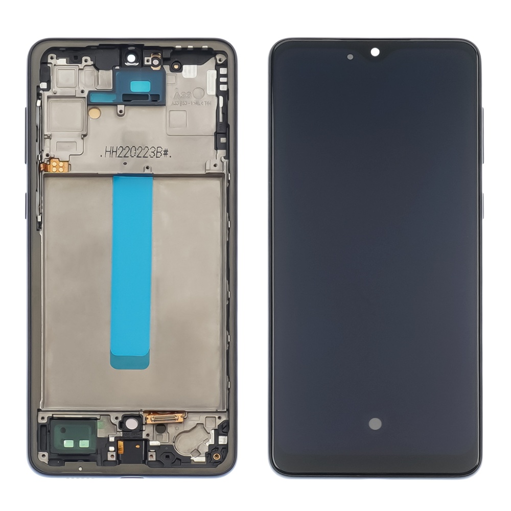 Дисплей для Samsung A336 Galaxy A33 (2022) с чёрным тачскрином и чёрной корпусной рамкой OLED