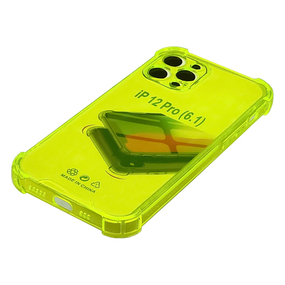 Чехол TPU shockproof angle для Apple iPhone 12 Pro 10 флуоресцентно-желтый