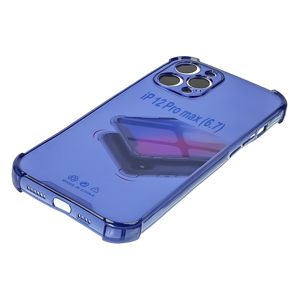 Чехол TPU shockproof angle для Apple iPhone 12 Pro Max 01 сапфирово-синий