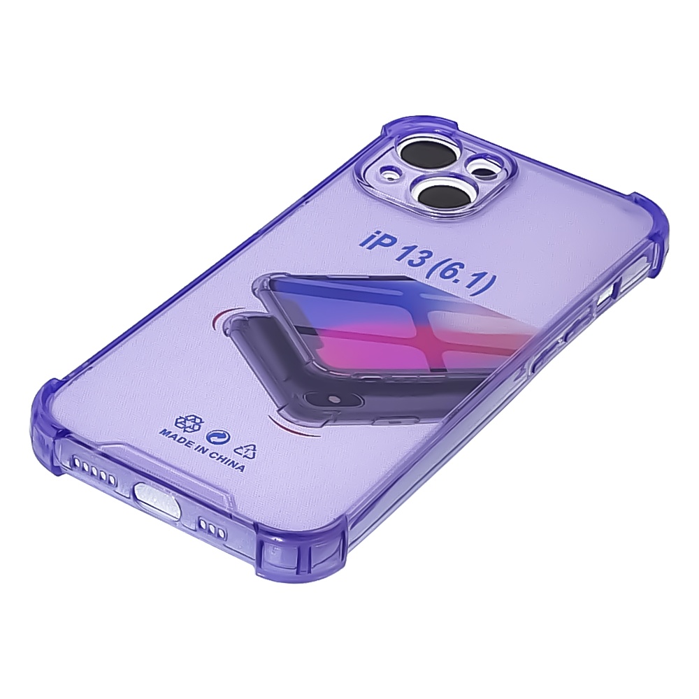 Чехол TPU shockproof angle для Apple iPhone 13 04 фиолетовый