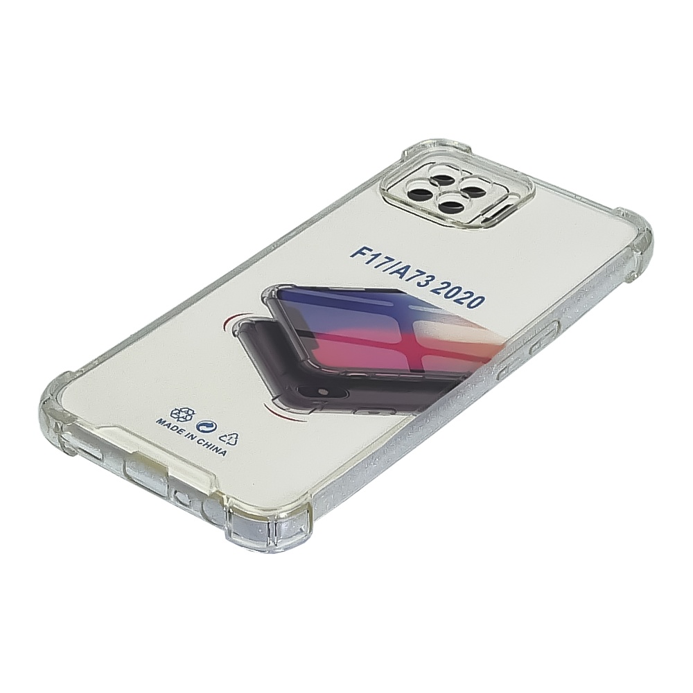 Чехол TPU shockproof angle для Oppo F17 прозрачный