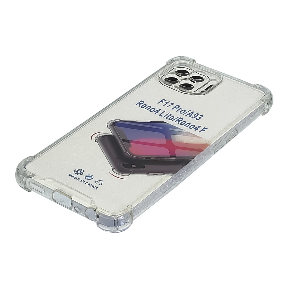 Чехол TPU shockproof angle для Oppo F17 Pro прозрачный