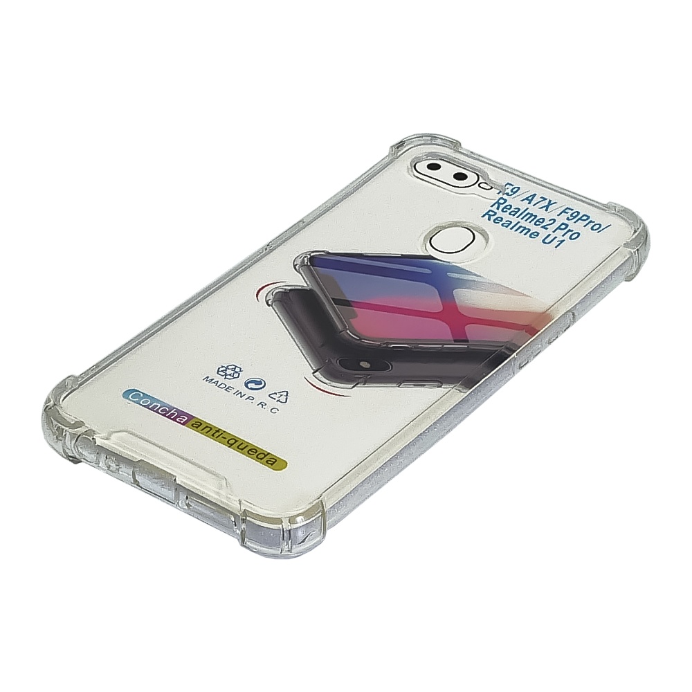 Чехол TPU shockproof angle для Oppo F9/ A7X/ F9PRO/ Realme 2 PRO/ Realme u1 прозрачный