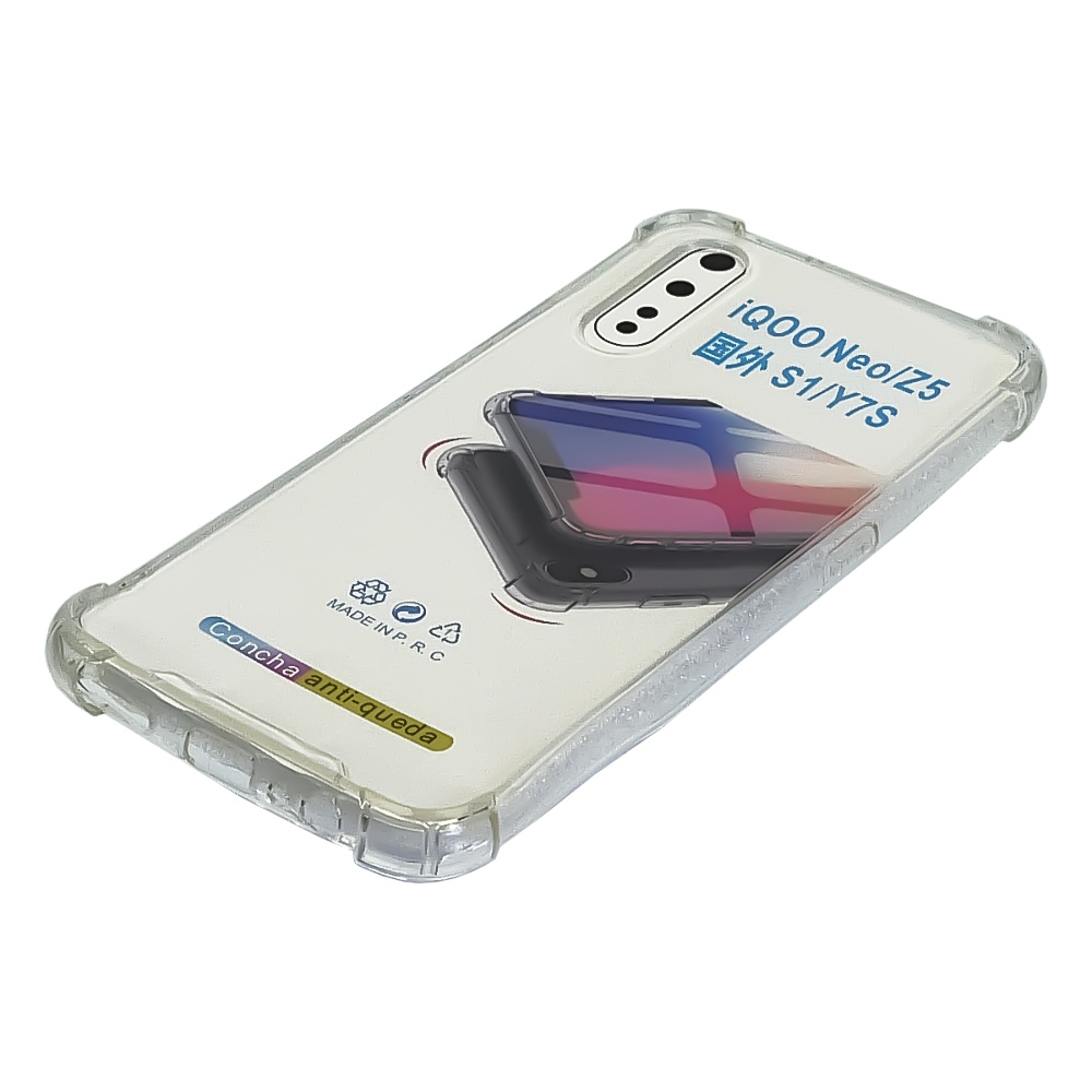 Чехол TPU shockproof angle для Vivo IQOO NEO/ Y7S/ S1 прозрачный