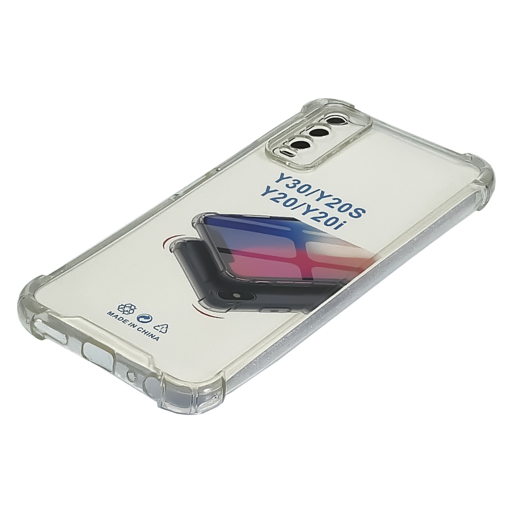 Чехол TPU shockproof angle для Vivo Y20 прозрачный
