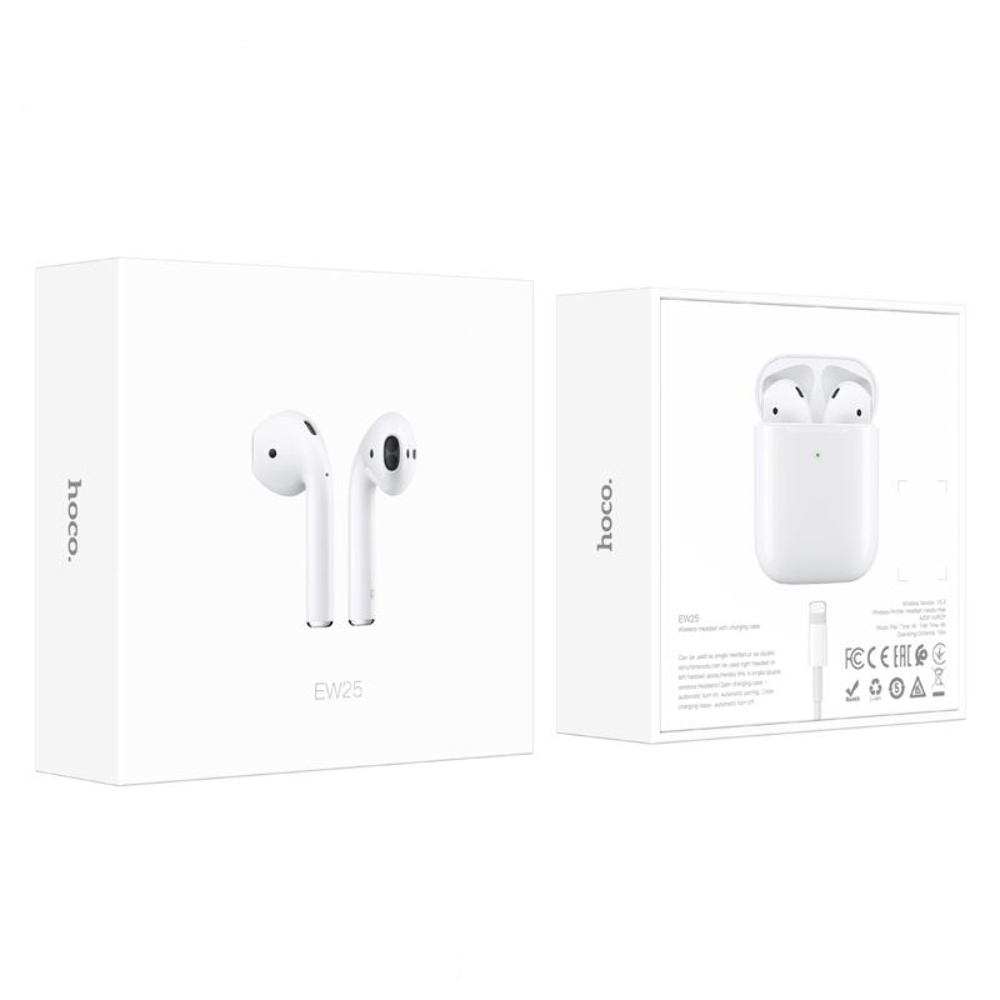 Беспроводные TWS наушники Hoco EW25 вкладыши white
