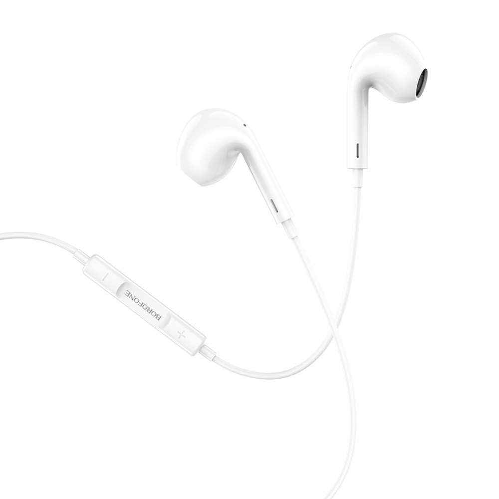 Наушники вкладыши Borofone BM30 Max Lightning white