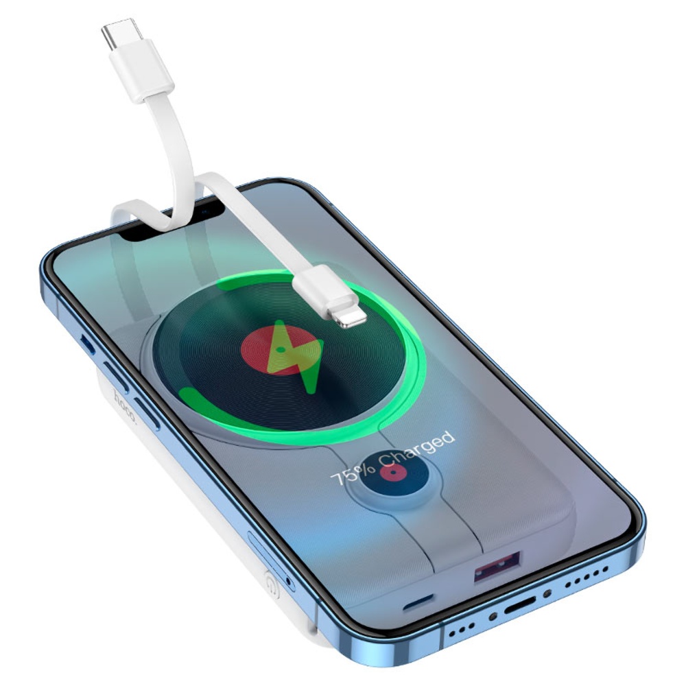 Power bank Hoco J92 22.5W/ PD20W/ QC3.0/ MagSafe Wireless Charger 10000mah белый