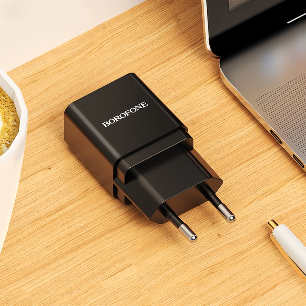 Сетевое зарядное устройство Borofone BA19A USB черное