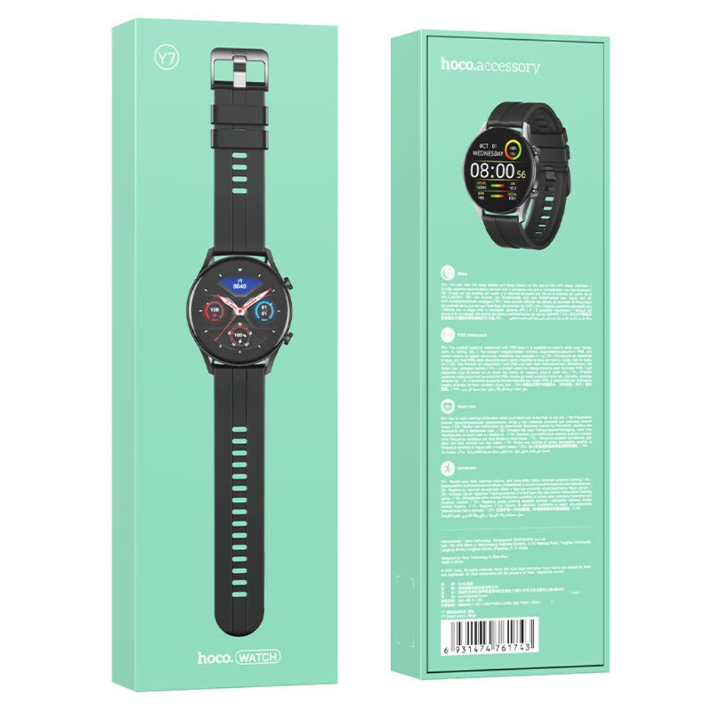 Смарт часы Hoco Y7 чёрные
