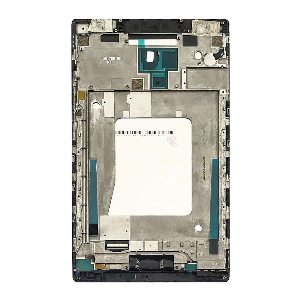 Дисплей для Lenovo Tab 4 8 Plus TB-8704X с чёрным тачскрином и корпусной рамкой