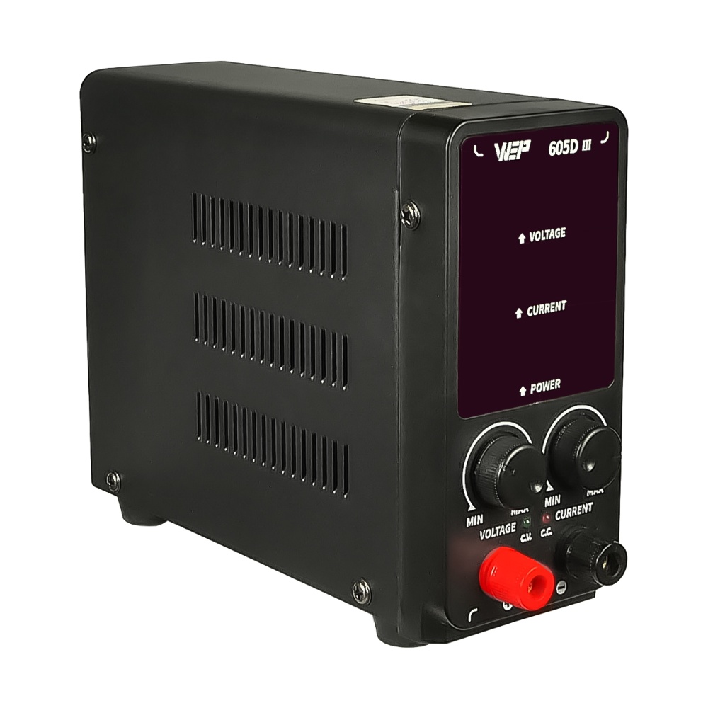 Блок питания лабораторный WEP 605D-III, 60V, 5A, импульсный, с цифровой индикацией (V/A/W)