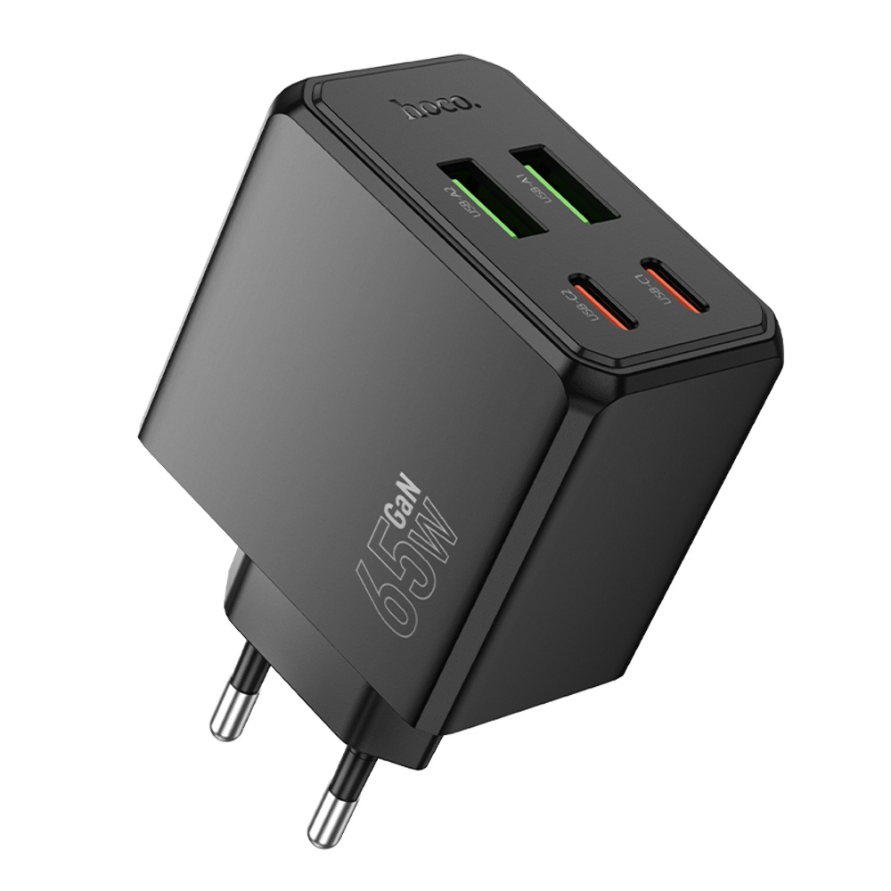 Сетевое зарядное устройство Hoco CS19A 2 USB/ 2 Type-C PD 65W black