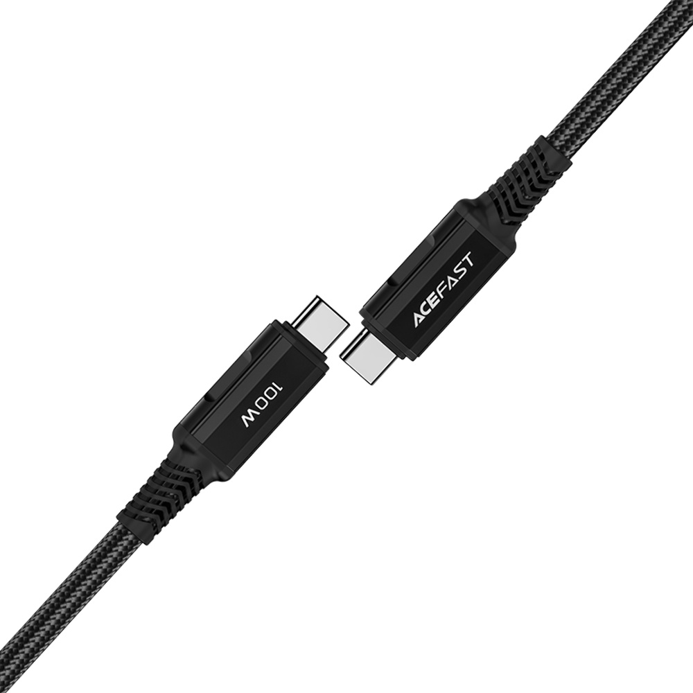 Кабель Acefast C4-03 Type-C to Type-C PD 100W 2m black