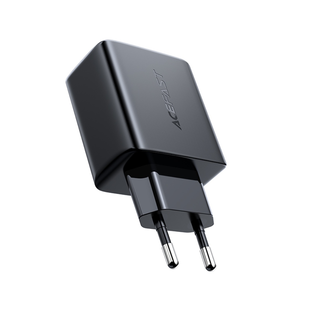 Сетевое зарядное устройство Acefast A5 USB/ Type-C QC PD 32W черное