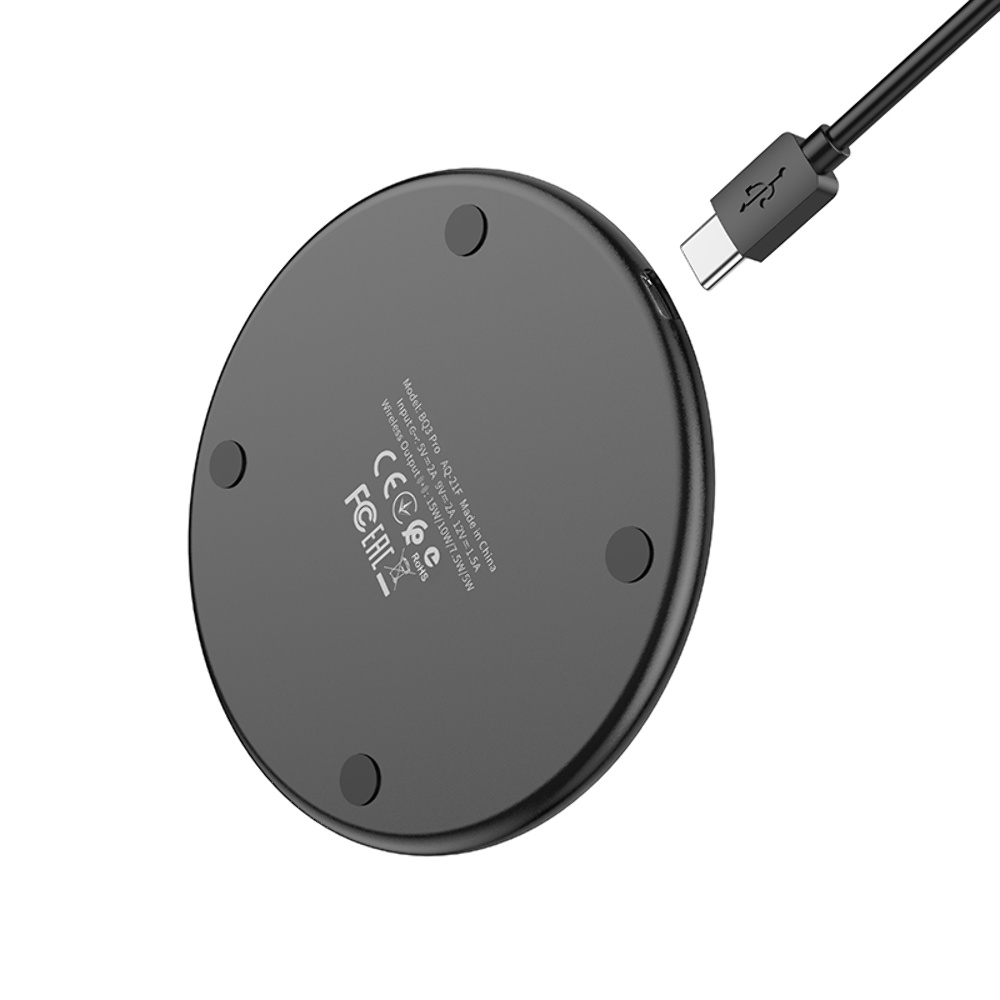 Беспроводное зарядное устройство Borofone BQ3 Pro 15W черное
