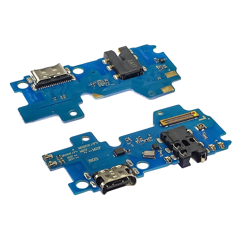 Разъём зарядки для Samsung M225/ M325 Galaxy M22/ M32 на плате с микрофоном и компонентами