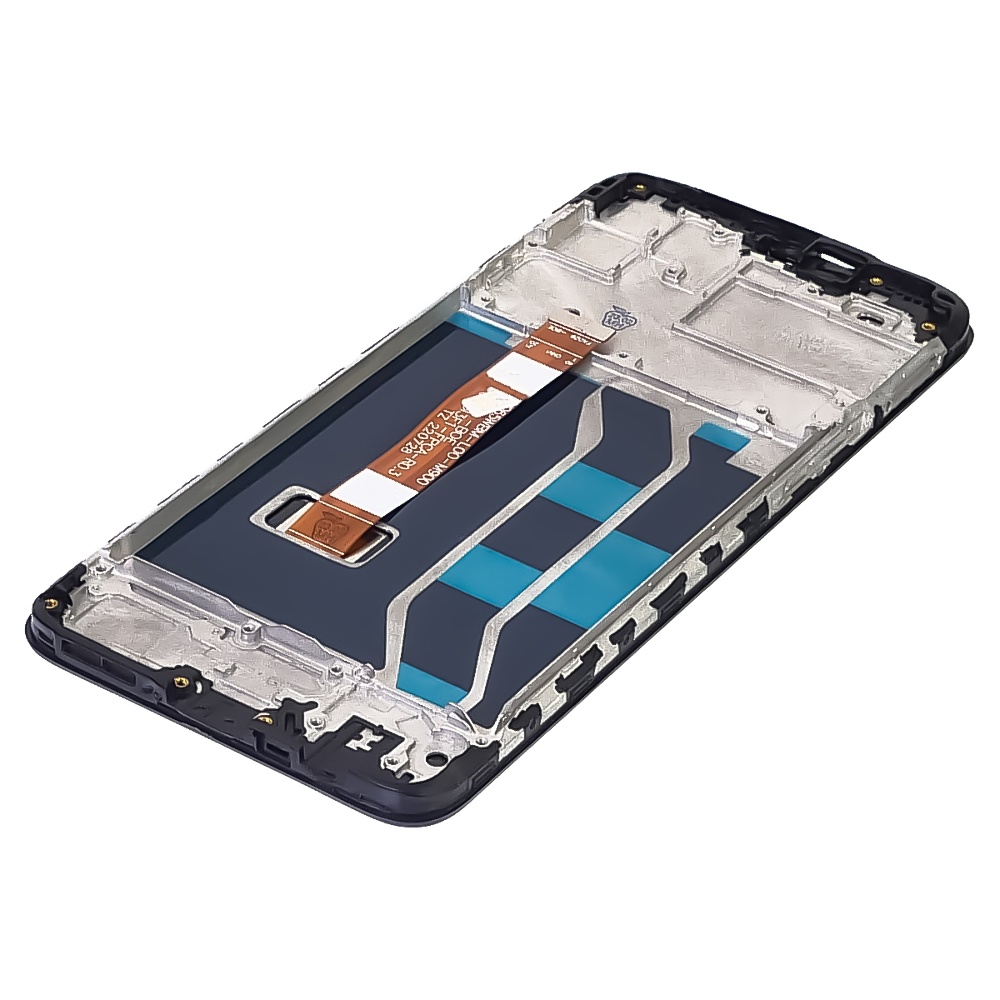 Дисплей для Realme 5/ 5i/ 6i/ C3 с чёрным тачскрином и корпусной рамкой