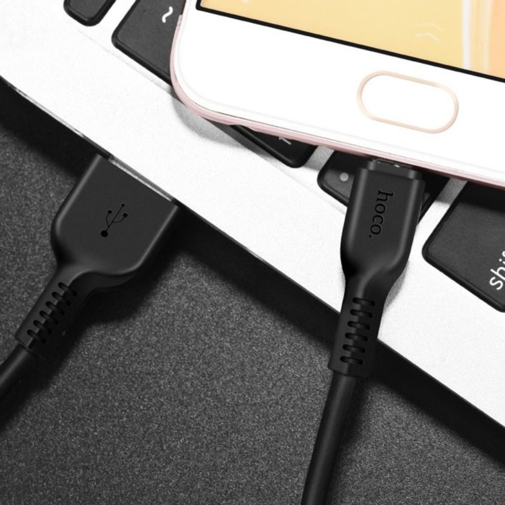Кабель Hoco X20 USB to MicroUSB 1m black
