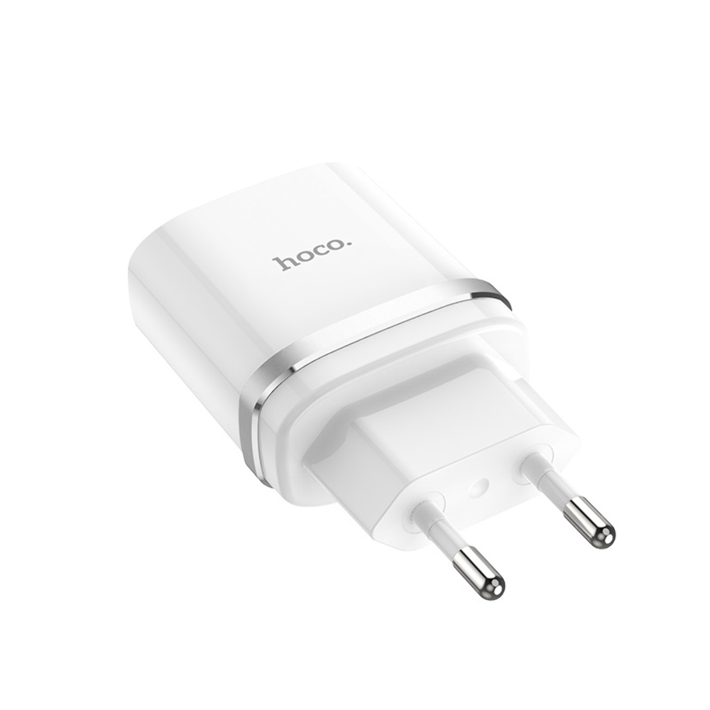 Сетевое зарядное устройство Hoco C12Q USB QC 18W белое