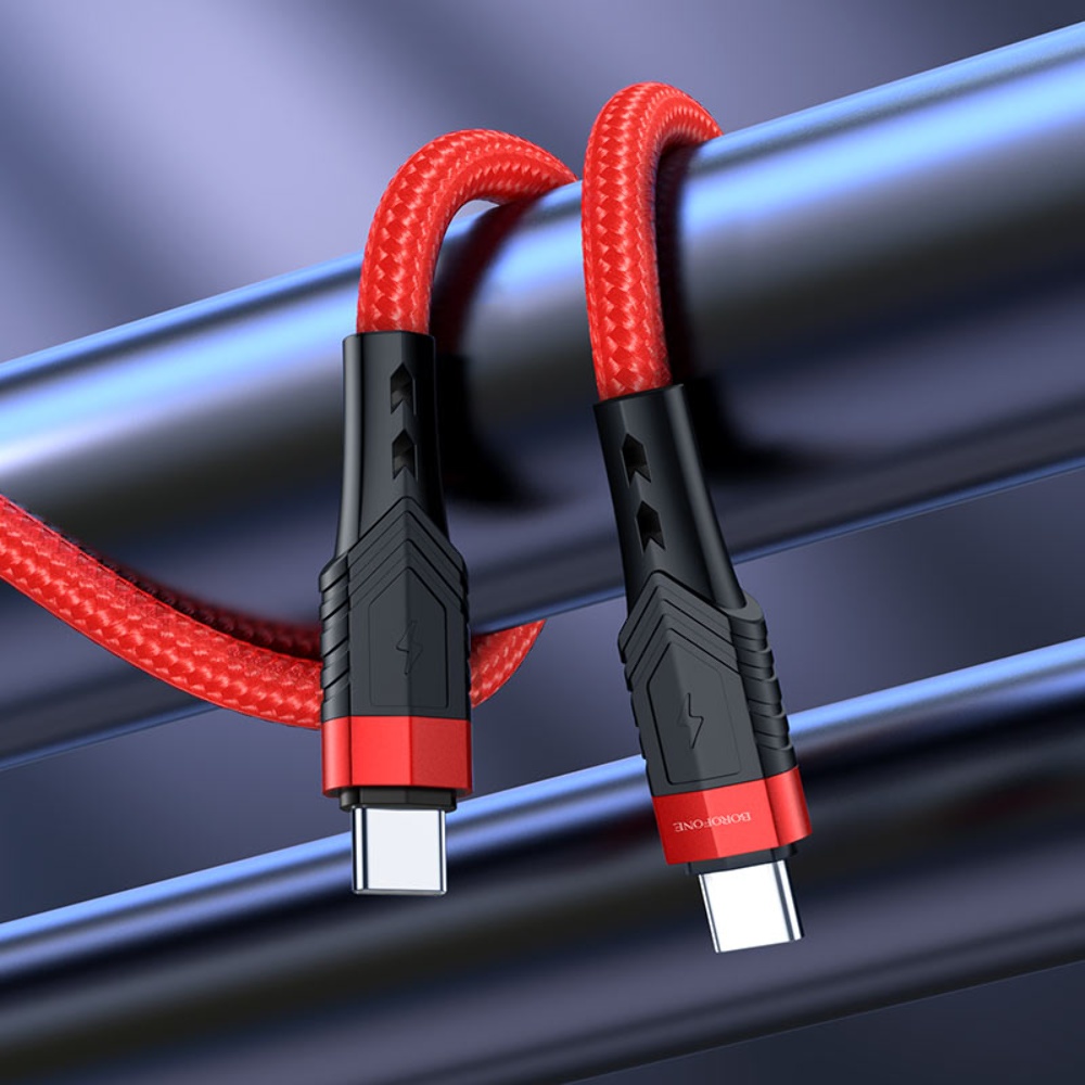 Кабель Borofone BU35 Type-C to Type-C PD 60W 1.2m red