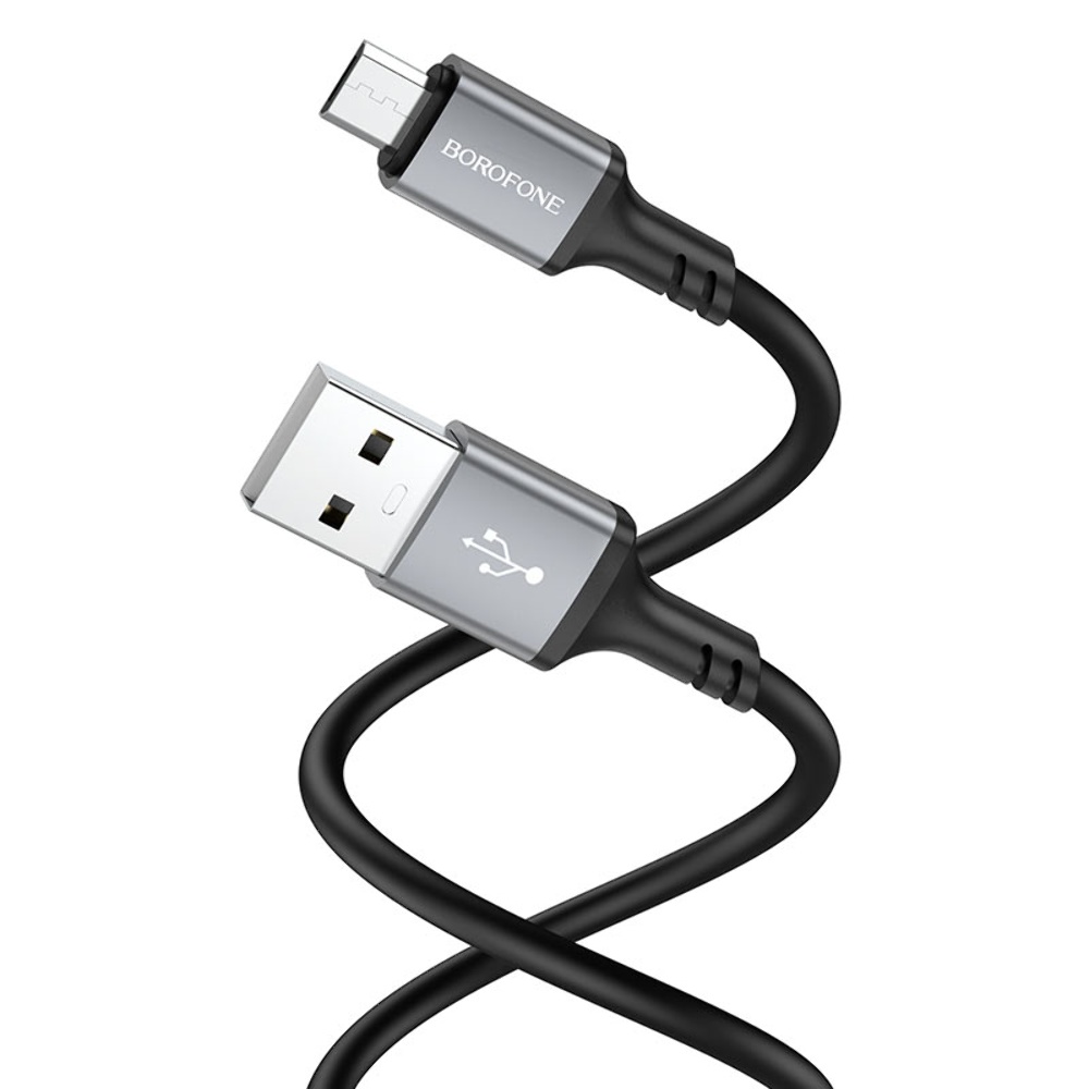 Кабель Borofone BX83 USB to MicroUSB 1m black