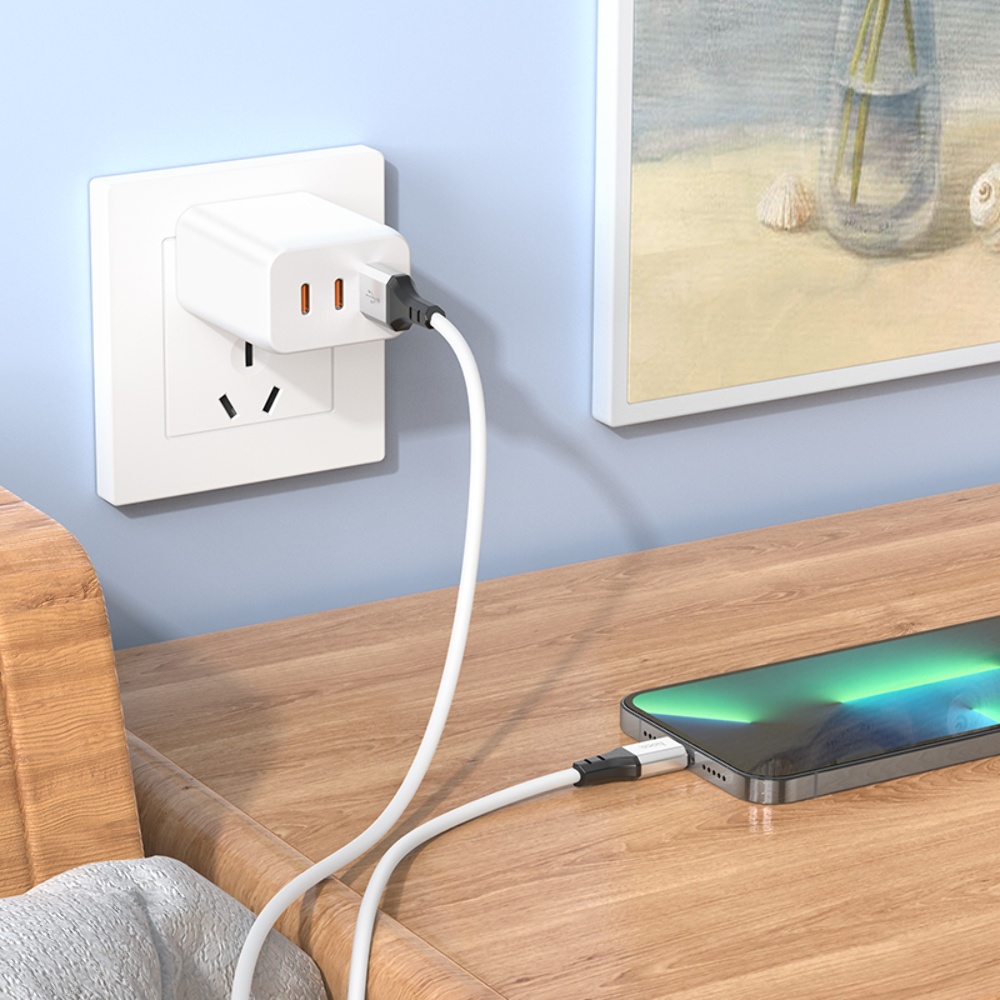 Кабель Hoco X86 USB to Lightning 1m white
