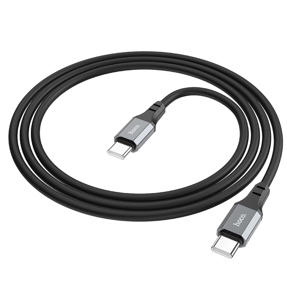 Кабель Hoco X86 Type-C to Type-C PD 60W 1m black